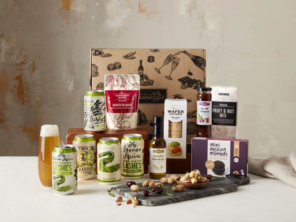 Displaying all the products contained in the Australian Beer Hampers