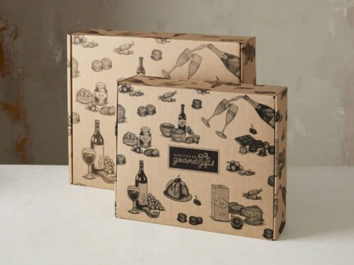 Image showing two of Australian Gourmet Gifts Hamper Boxes