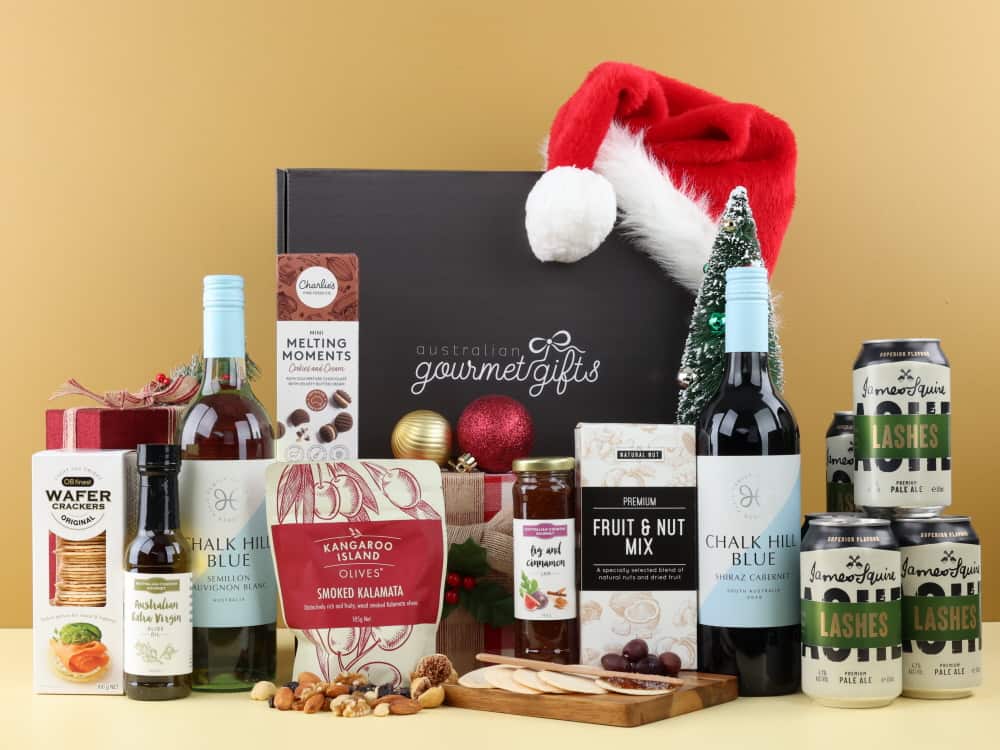 Christmas Beer + Wine Hamper - Australian Gourmet Gift